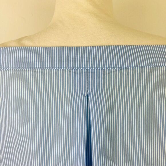 NORDSTROM * blouse off shoulder stripe resort - Picture 9 of 12